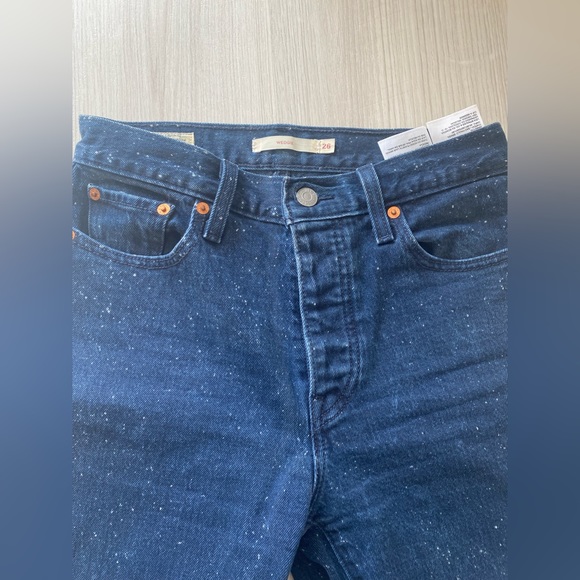 Levi's Wedgie Icon Fit High Rise Ankle Jeans Button Fly - Brightside sz 26 - Picture 3 of 4